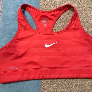 Coral Nikes Pro Sports Bra
